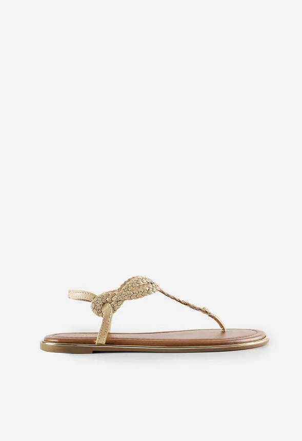 Comfortable T-Strap Thong Flat Sandal - Image 3