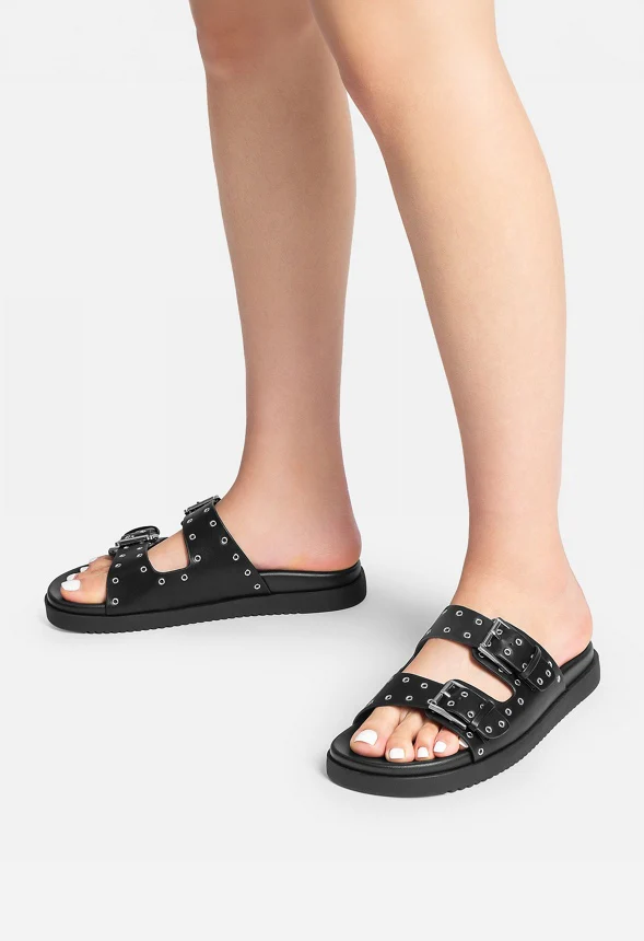 Comfy Arch Support Chunky Flat Sandals - Image 2