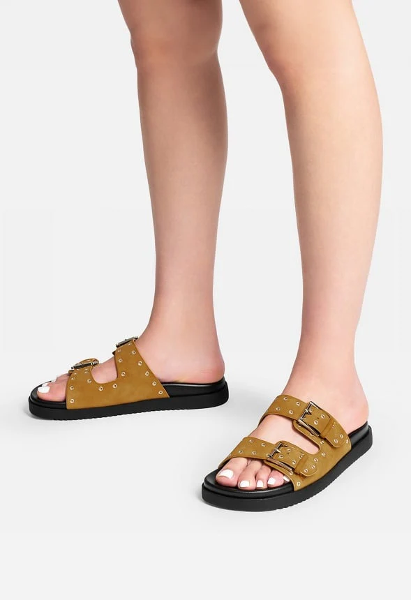 Comfy Arch Support Chunky Flat Sandals - Image 2