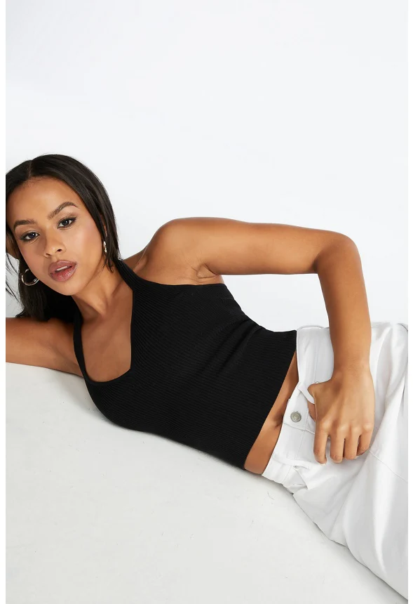 Compact Rib Halter Top - Image 4