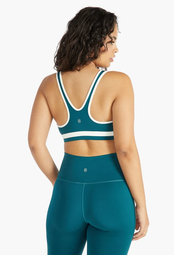 Contrast Racerback Sports Bra - Image 2