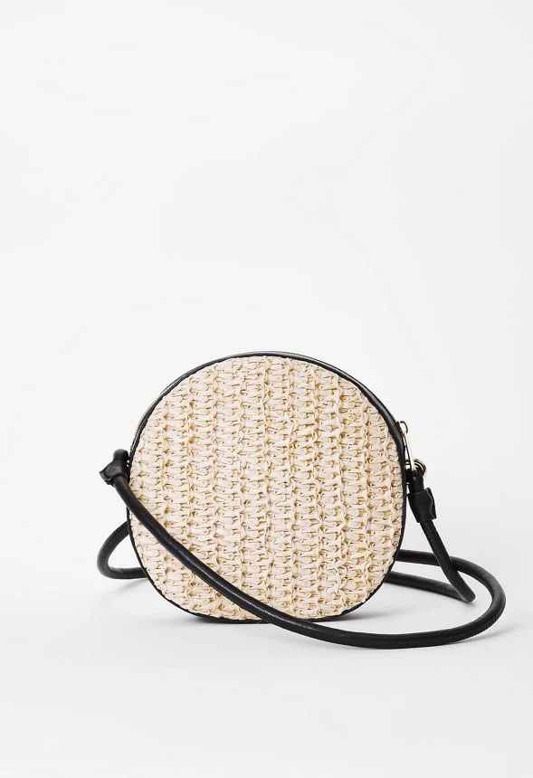 Contrast Raffia Canteen Crossbody - Image 3