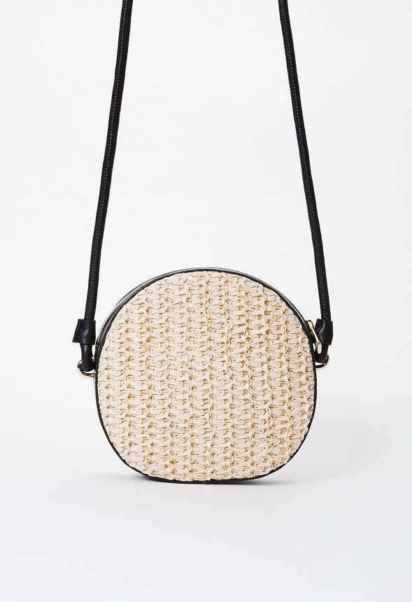 Contrast Raffia Canteen Crossbody - Image 5