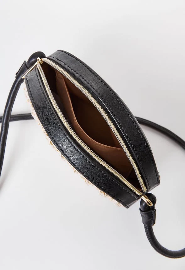 Contrast Raffia Canteen Crossbody - Image 7