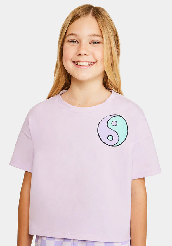 Cool Checker Cropped Tee - Image 2