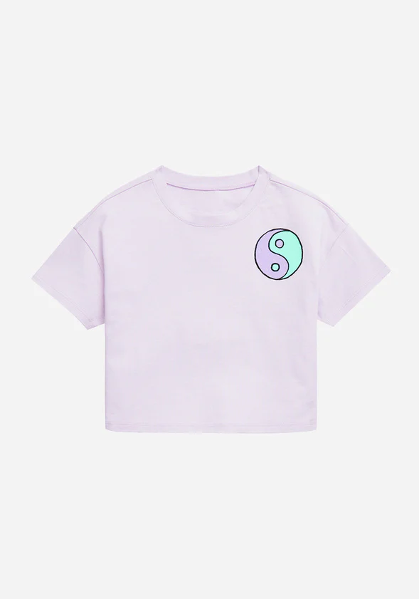 Cool Checker Cropped Tee - Image 3