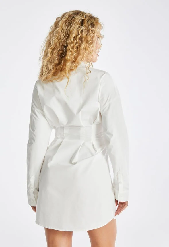 Corset Shirt Dress - Image 2
