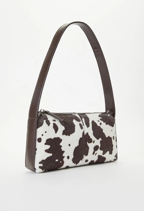 Cow Print Shoulder Bag - Image 4
