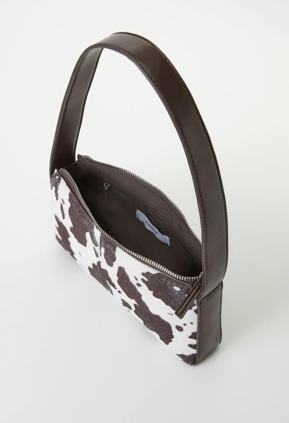 Cow Print Shoulder Bag - Image 6