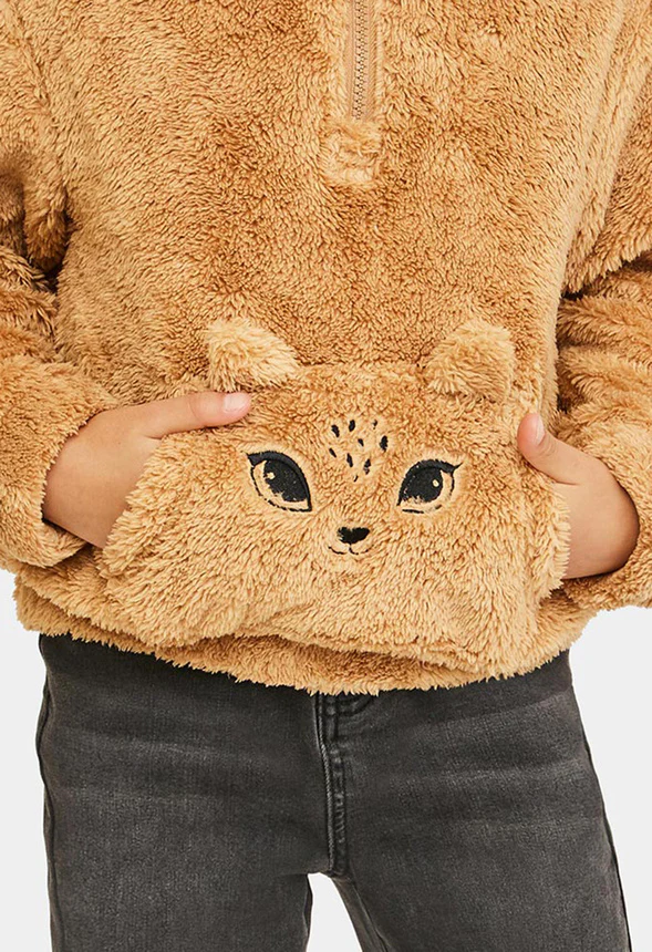 Cozy Deer Quarter Zip Pull Over - Image 2