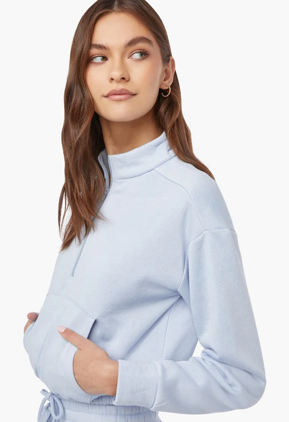 Cozy Henley Sweatshirt - Image 4