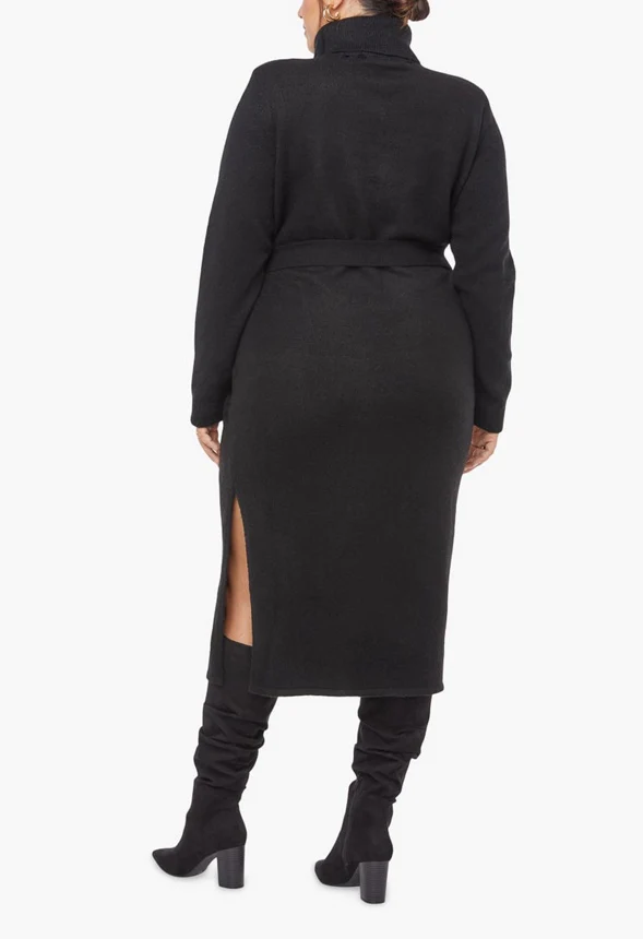 Cozy Midi Sweater Dress - Image 2