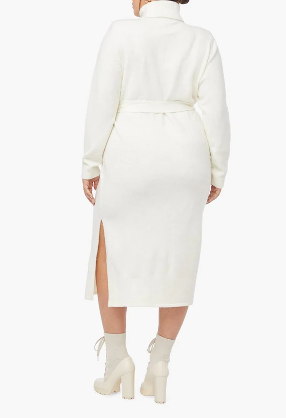 Cozy Midi Sweater Dress - Image 2