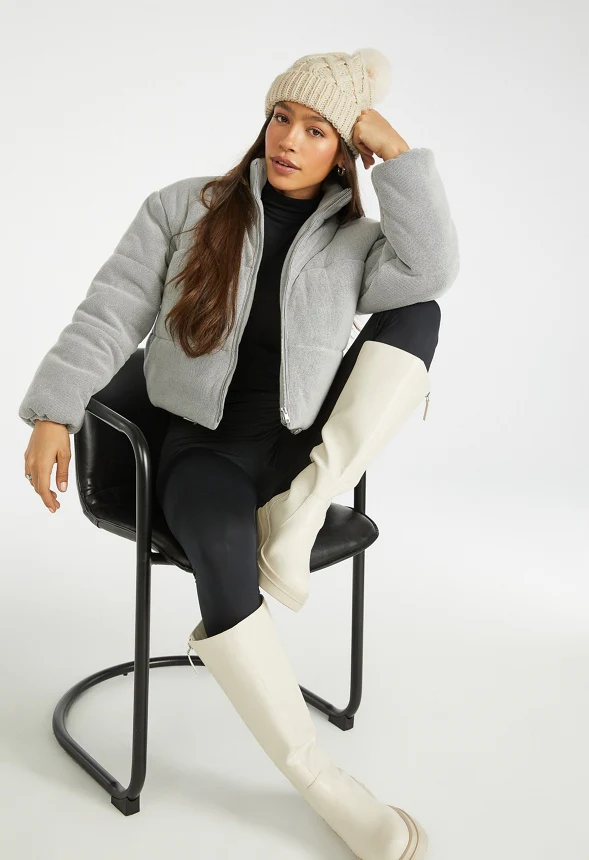 Cozy Ribknit Puffer - Image 5
