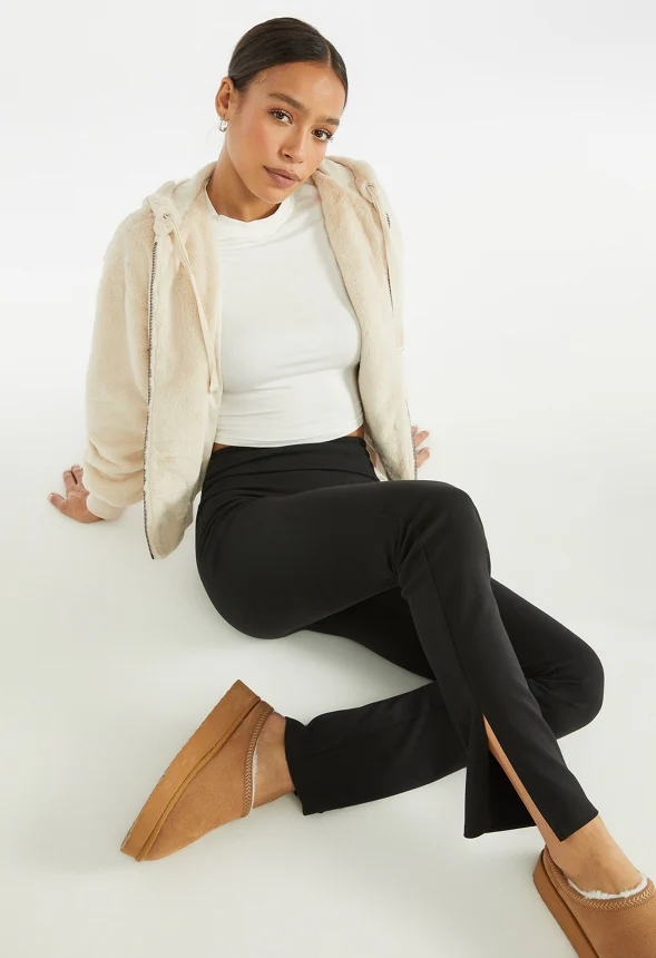 Cozy Short Fur Hoodie - Image 5