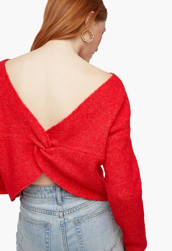 Cozy Twist Back Sweater - Image 2