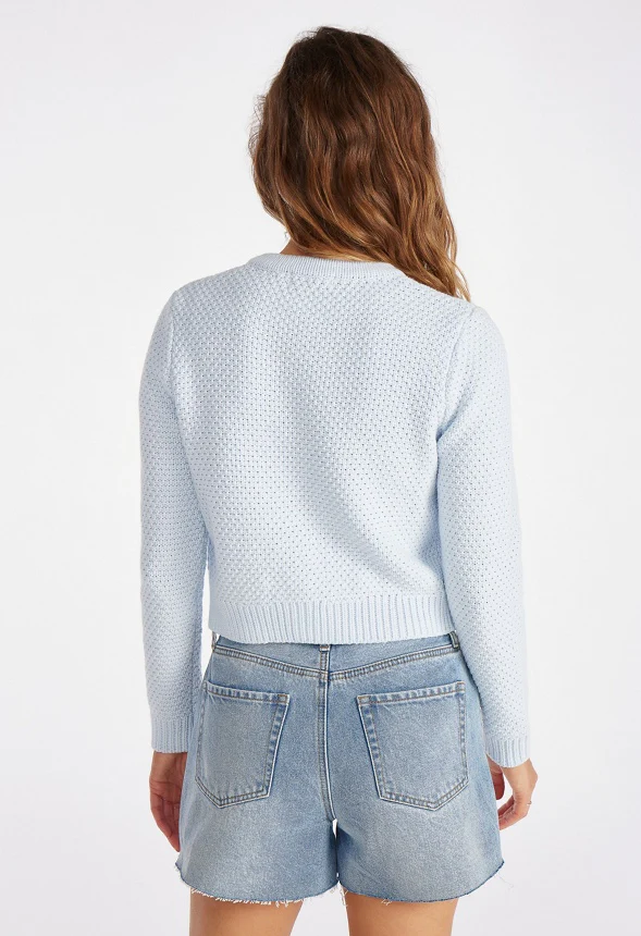 Crew Neck Cardigan - Image 2