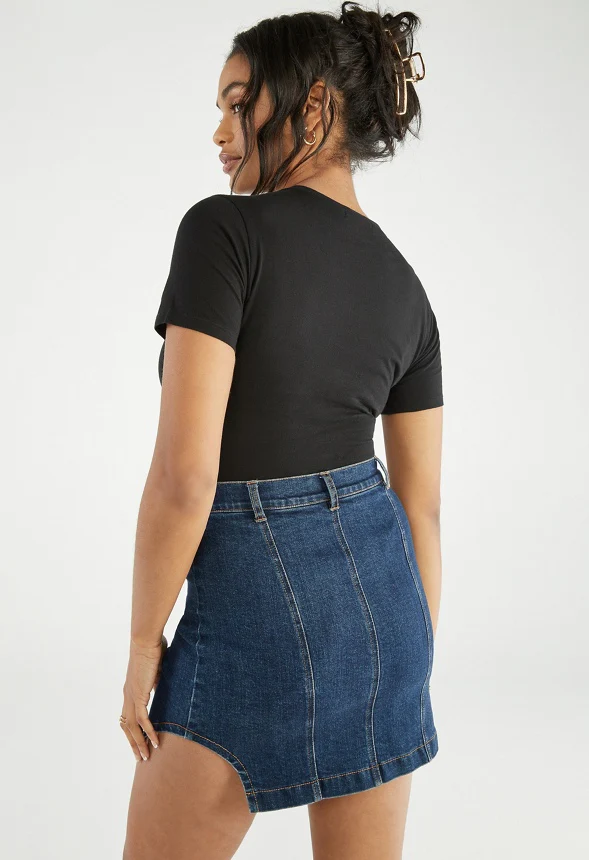 Crew Neck Tee Bodysuit - Image 2