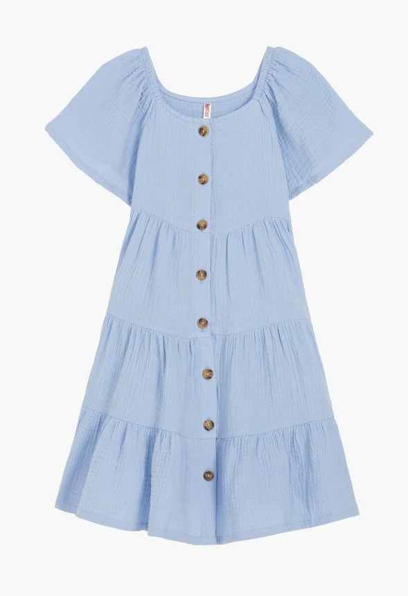 Crinkle Knit Tiered Dress - Image 2