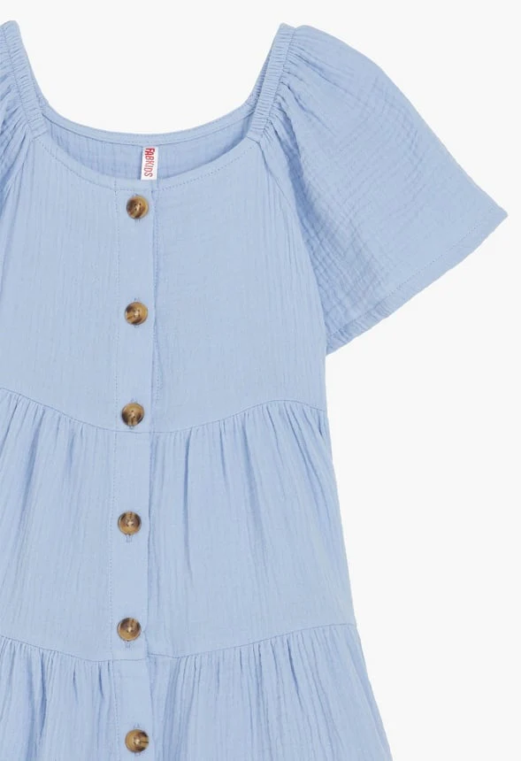Crinkle Knit Tiered Dress - Image 3