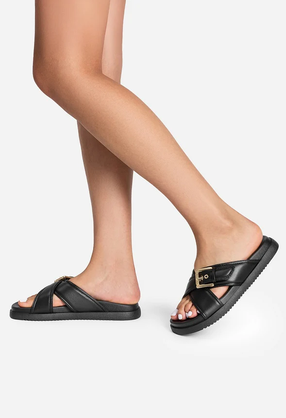 Criss-Cross Flat Sandals - Image 2