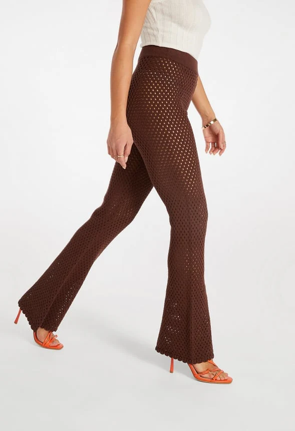 Crochet Mini Boot Cut Pants - Image 3