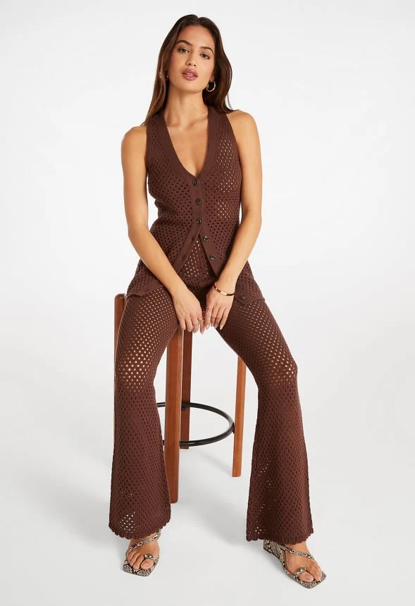 Crochet Mini Boot Cut Pants - Image 4