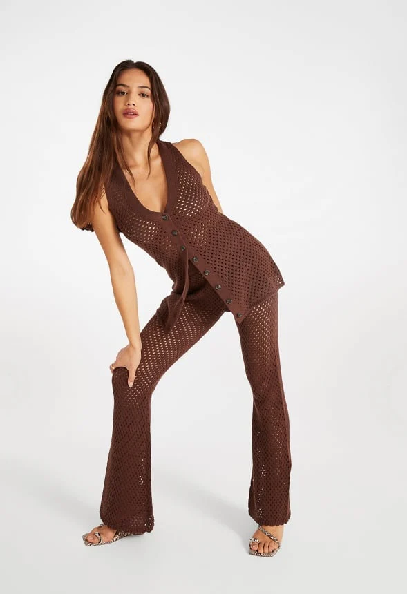 Crochet Mini Boot Cut Pants - Image 5