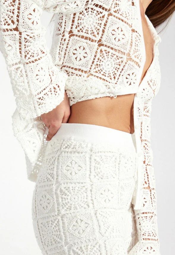 Crochet Cropped Pants - Image 2