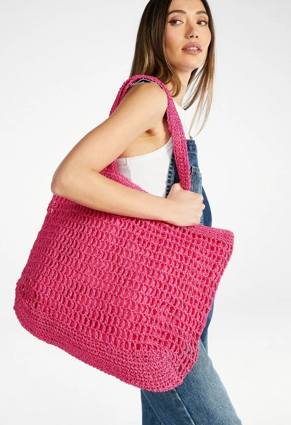 Crochet Raffia Tote - Image 2