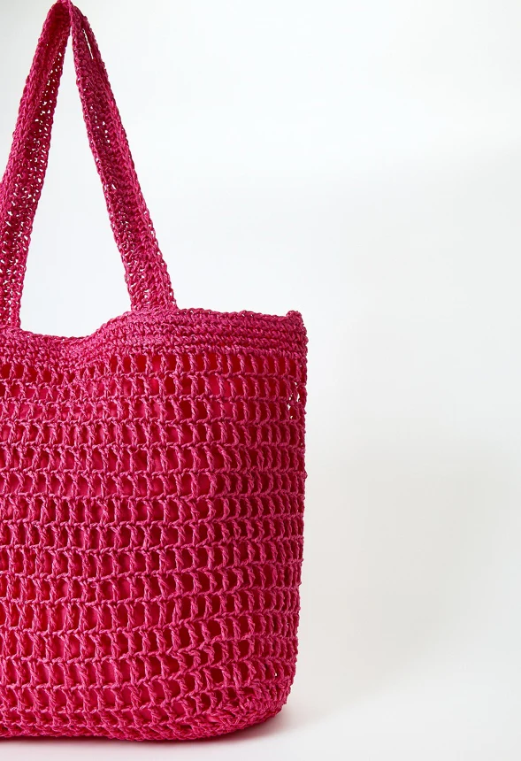 Crochet Raffia Tote - Image 4