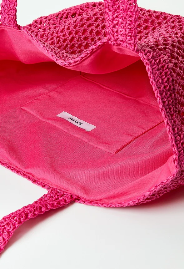Crochet Raffia Tote - Image 5