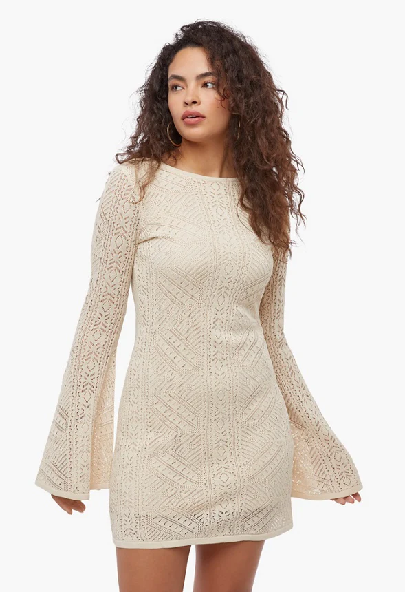 Crochet Shift Dress - Image 2