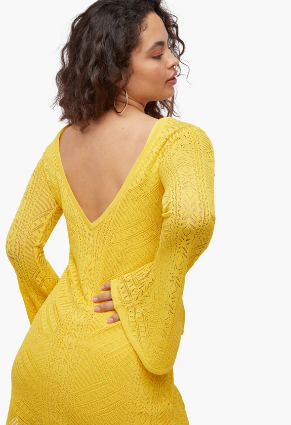 Crochet Shift Dress - Image 4