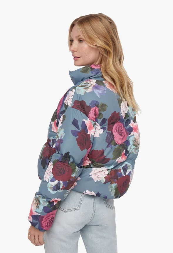 Cropped Puffer Jacket - Image 2