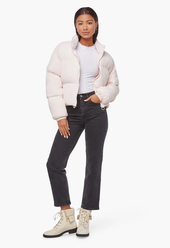 Cropped Puffer Jacket - Image 3
