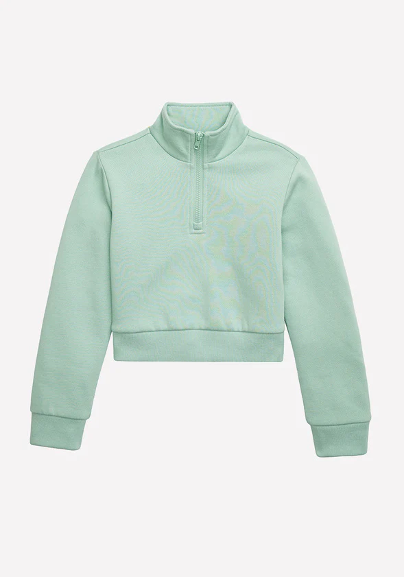 Cropped Quarter Zip Sweatshirt - Image 2