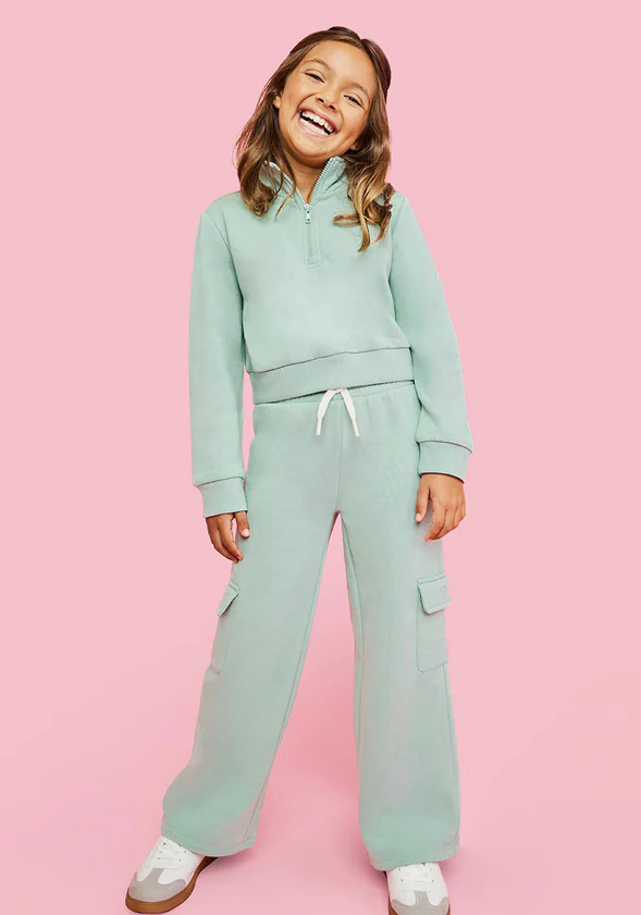 Cropped Quarter Zip Sweatshirt - Image 3