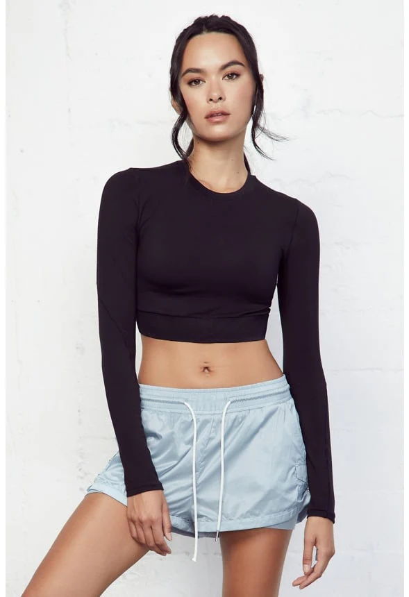 Cropped Roya Long Sleeve Top - Image 2