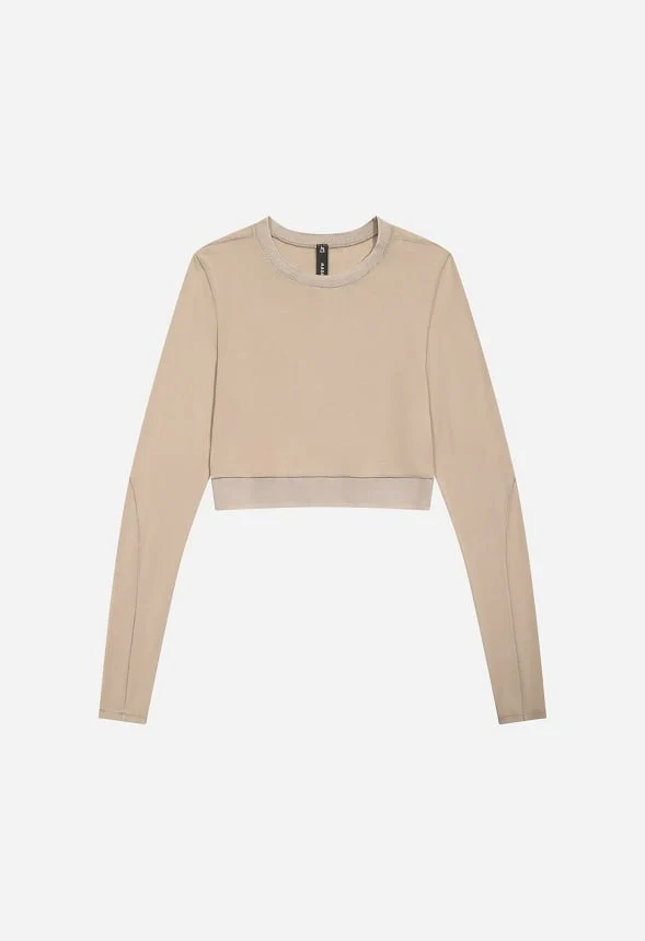 Cropped Roya Long Sleeve Top - Image 6