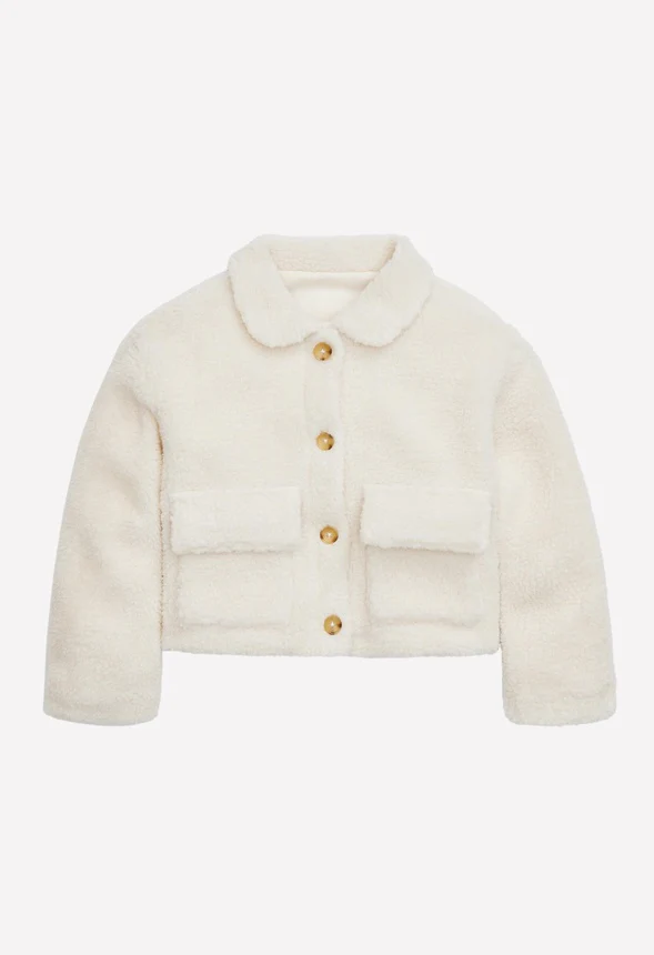 Cropped Sherpa Jacket - Image 2