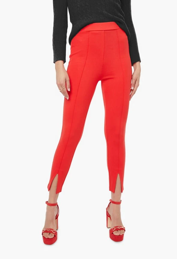 Cropped Slit Pants - Image 2
