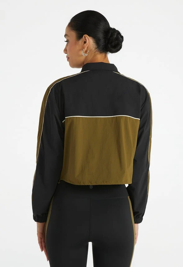Cropped Windbreaker Jacket - Image 2