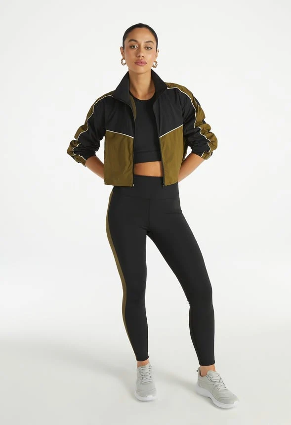 Cropped Windbreaker Jacket - Image 4