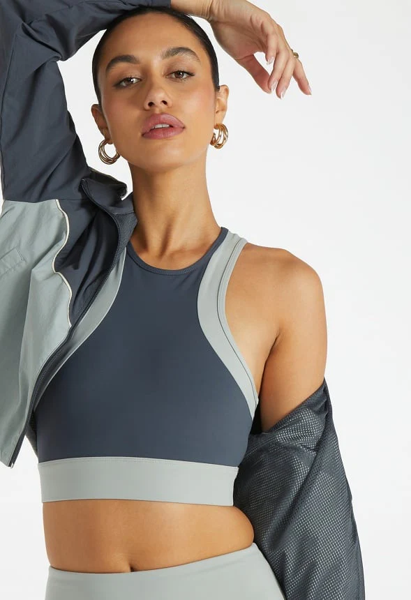 Cropped Windbreaker Jacket - Image 4