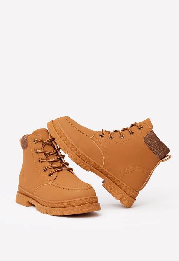 Cuff Lace Up Boot - Image 2