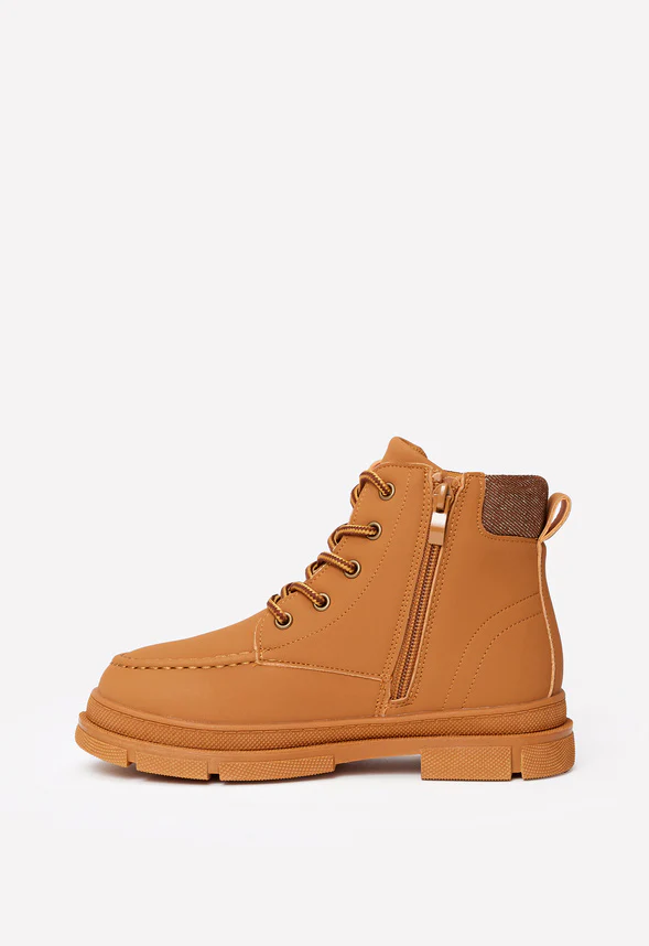 Cuff Lace Up Boot - Image 3