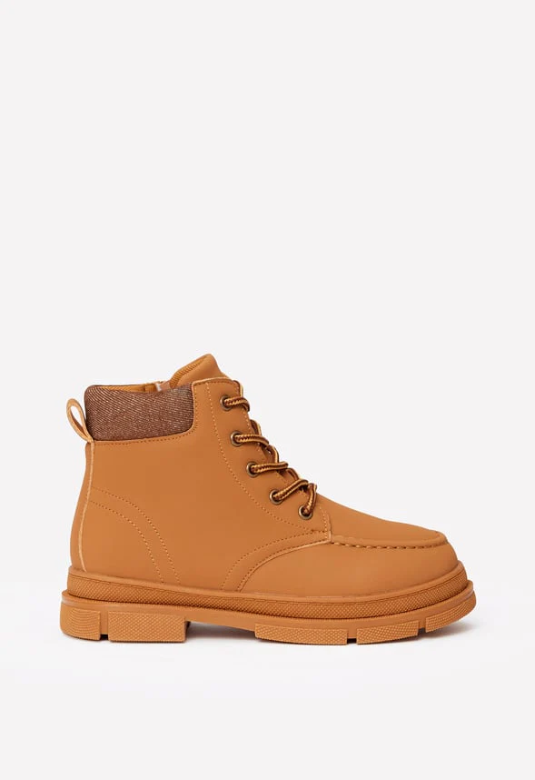 Cuff Lace Up Boot - Image 4