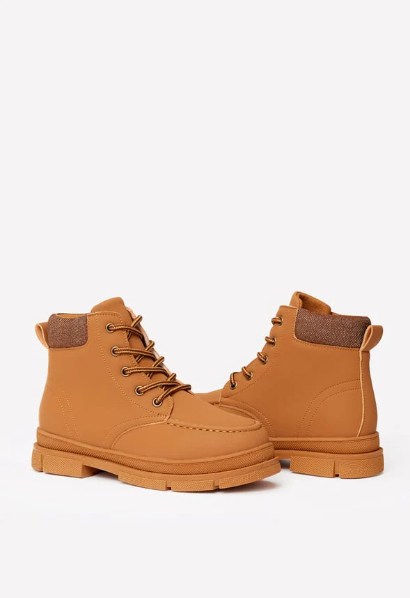 Cuff Lace Up Boot - Image 6