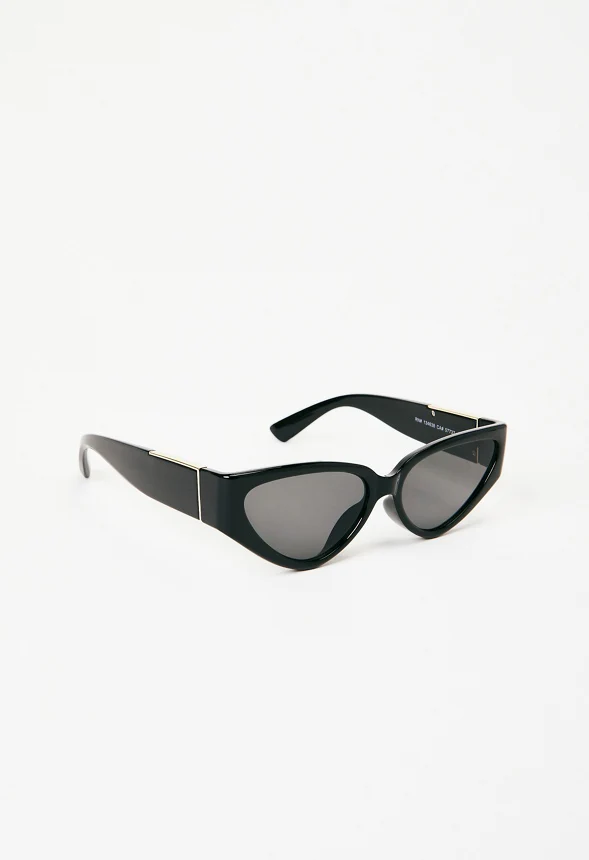 Curved Cat-Eye Sunglasses - Image 3